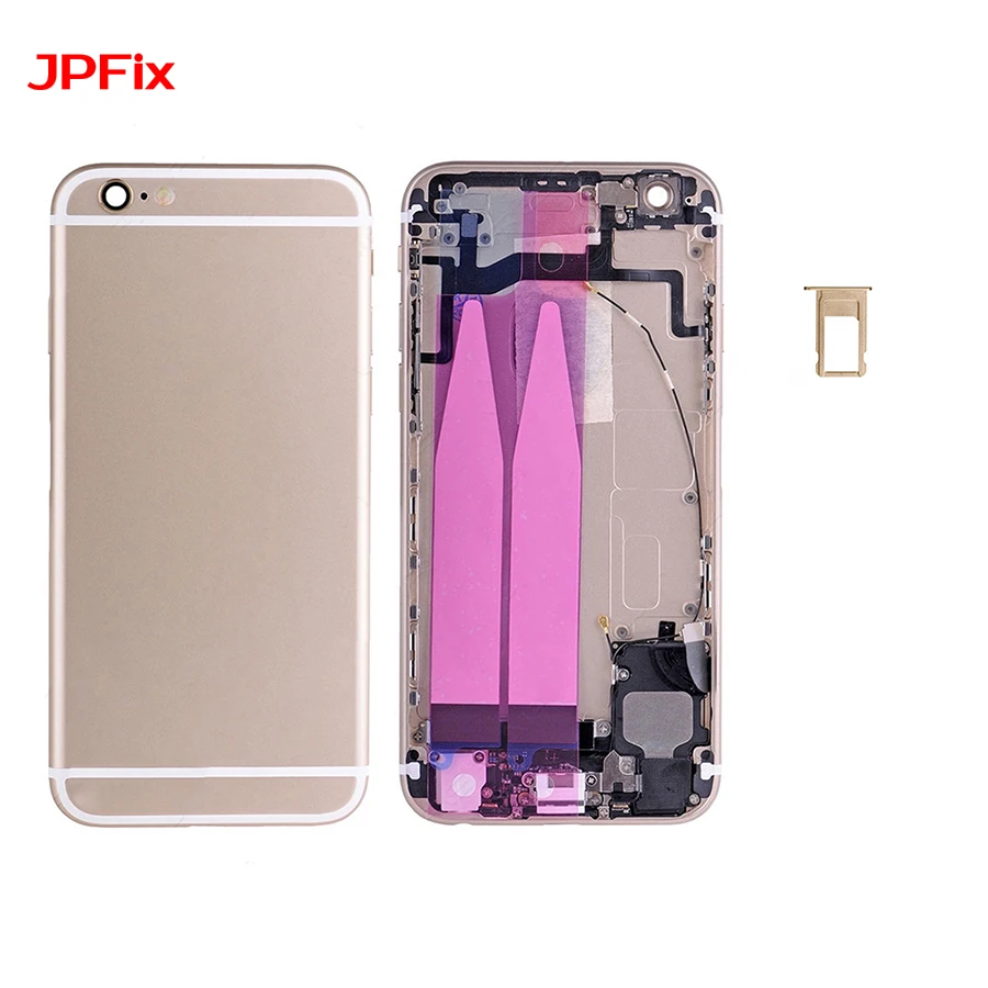 JPFix для iPhone 6 S задняя крышка батарейного отсека чехол для задней части телефона средняя панель Замена с небольшими частями