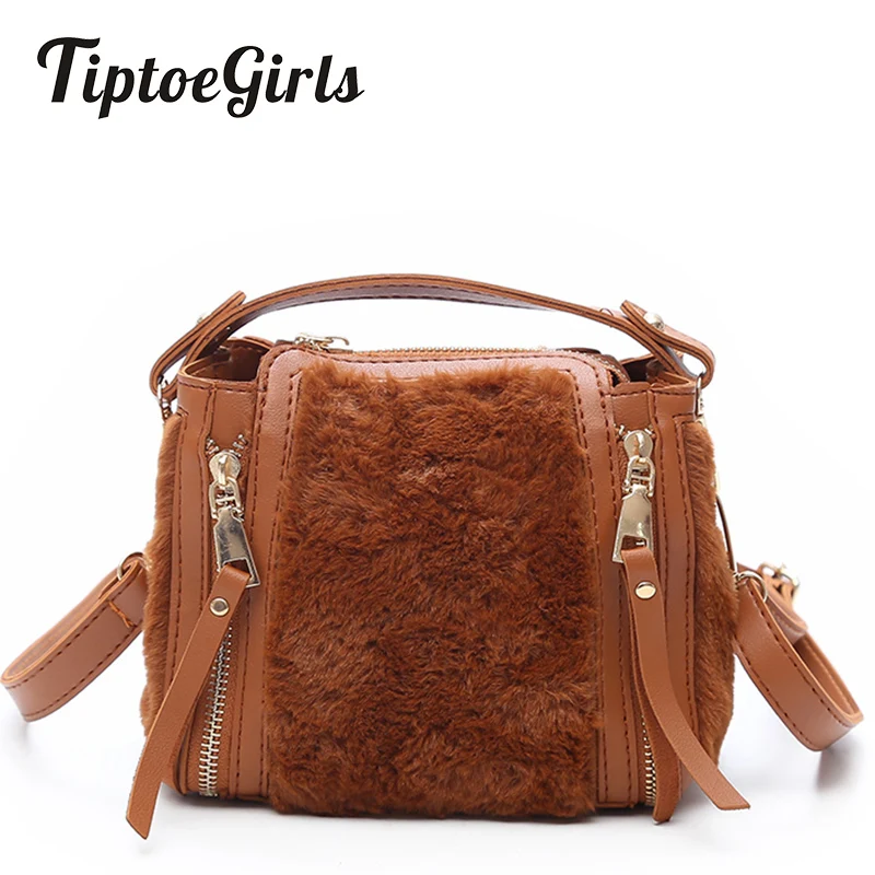 

Korean Women's Autumn And Winter New Bag Fashion Shoulder Bag Wild Handbag Atmospheric Plush Messenger Bag