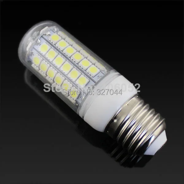 100 шт./лот 69leds SMD5050 1200lm E27 12 Вт Светодиодная лампа G9 220 В белый/ теплый белый