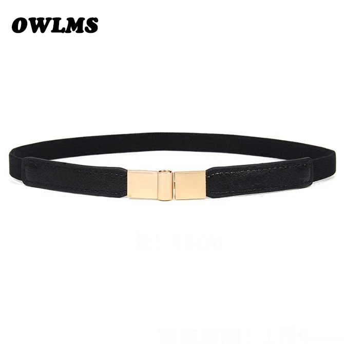 skinny black belt women's