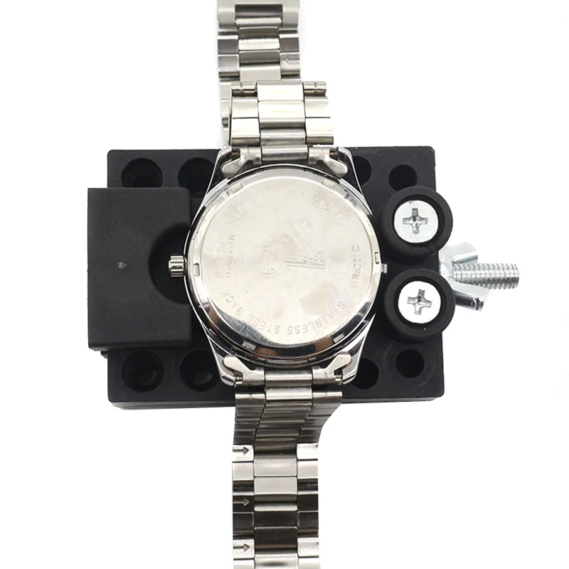 

New Adjustable Metal Watch Case Holder Professional Repair Tool for Battery Change NE