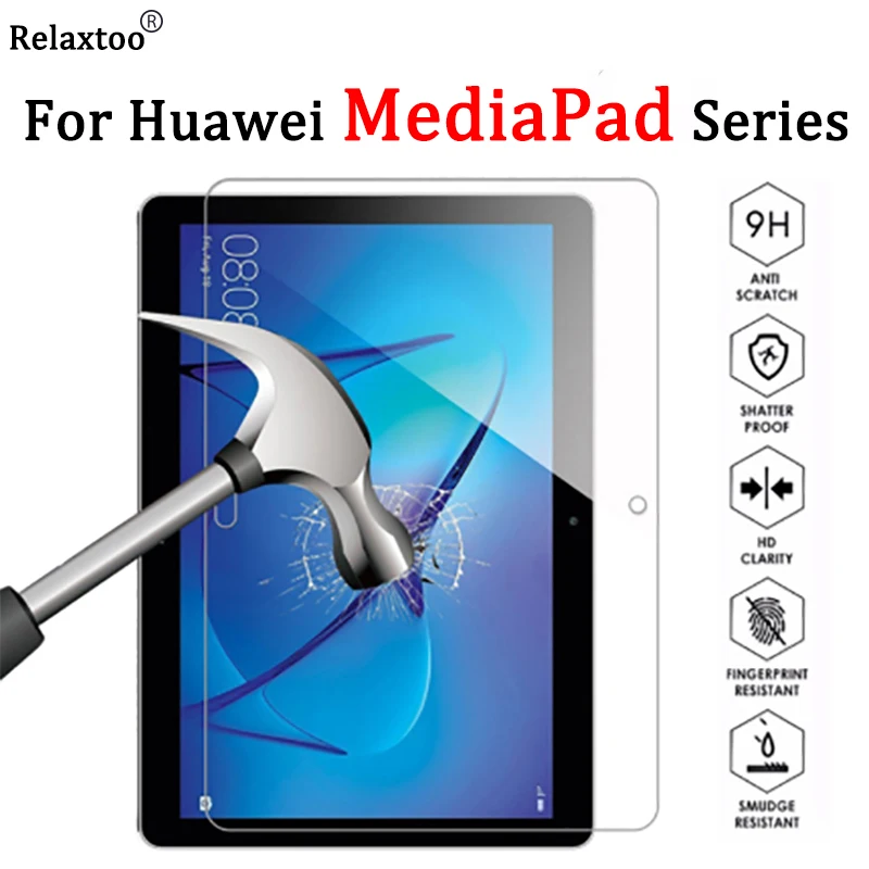Защитное стекло для huawei mediapad t3 7 4g 8 9 6 t5 10 закаленное T5 дюймов T3 дюйма | Компьютеры и