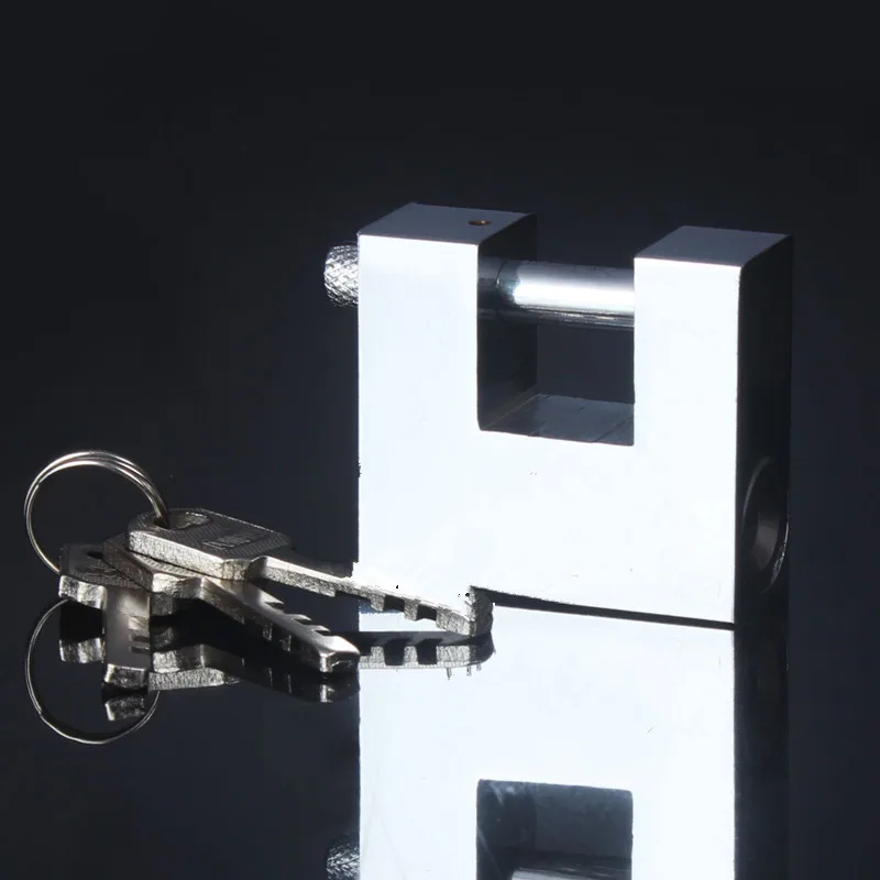 Profesional ganzúas fechadura Rectangular vigas Anti-robo candado con llave de seguridad de la puerta candado