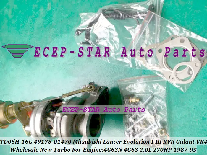 TD05H-16G 49178-01470 Turbo Turbocharger For Mitsubishi Lancer Evolution I-III RVR Galant VR4 1987-93 4G63N 2.0L 270HP (2)