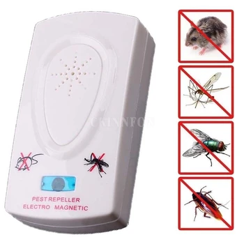 

100Pcs/Lot Ultrasonic Bug Mice Rat Spider Insect Pest Repeller Repellent Electric Plug