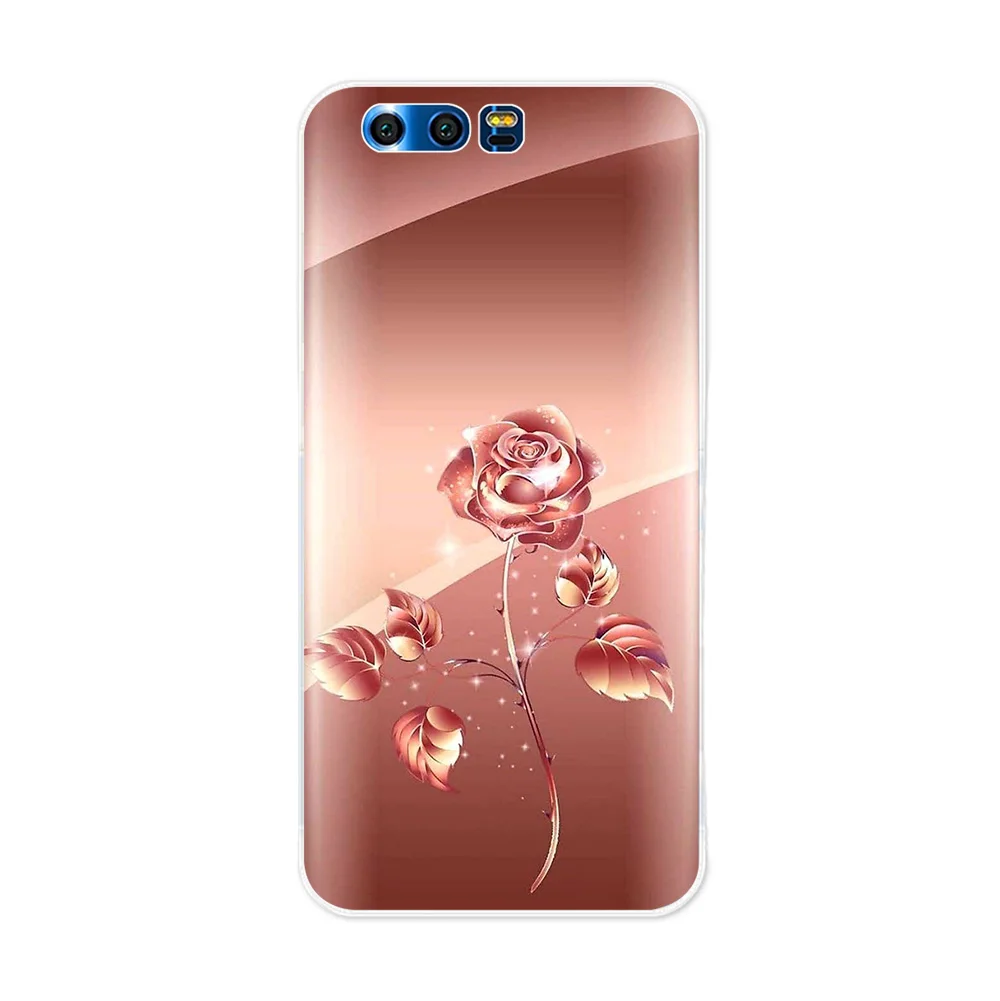 IYICAO художественный Мягкий силиконовый чехол с розовыми золотыми розами для huawei Y9 Y7 Y6 Prime Honor 8C 8X8 9 10 Lite 7X 7C 6A 7A Pro - Цвет: 10