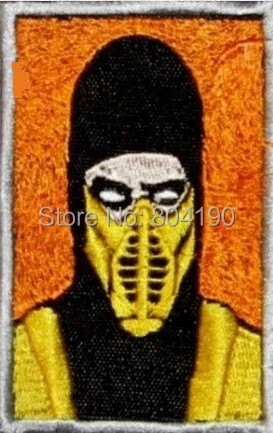 

3.5" MORTAL KOMBAT Scorpion MK2 Sub-zero Raiden Video Game TV MOVIE Costume Embroidered Emblem iron on patch