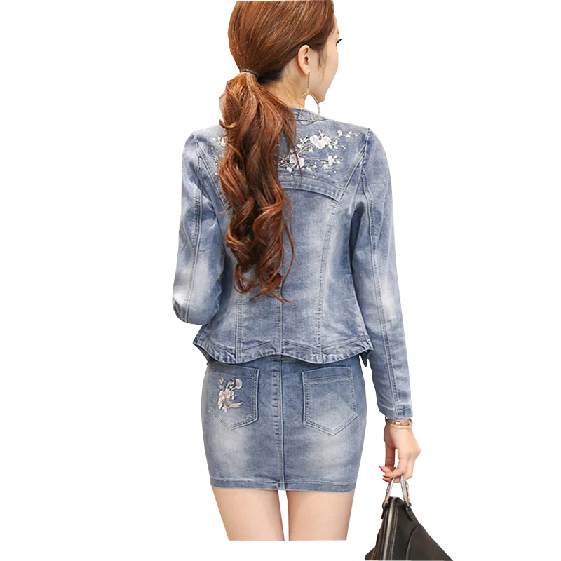 Sexy De Haut Manches À Gamme Femmes 2017 Printemps Rond Automne Chantiers Broderie Veste perforateur Manteau Bull Coatq406 Col Mode Longues Nouveau Grands Oq0gwTSS