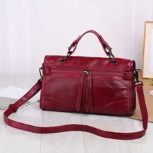 Роскошная женская сумка из натуральной кожи, женские сумки через плечо, женская сумка через плечо, сумка-мессенджер для девочек, черная, красная, синяя