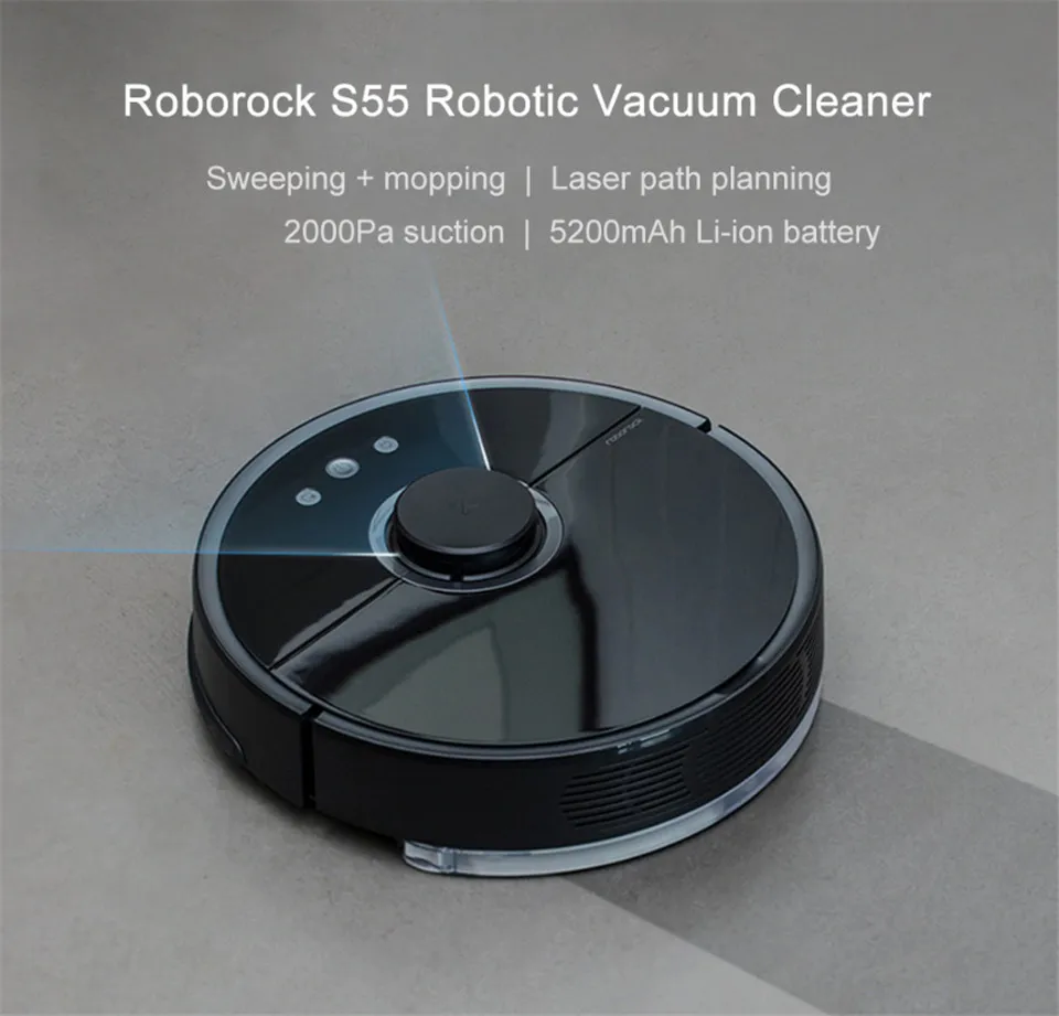 Mihome Roborock S50 S55 робот-пылесос для дома wifi приложение управление влажной шваброй умная планируемая уборка