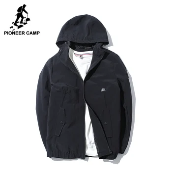 

Pioneer Camp classic hooded jacket coat men brand-clothing casual windbreaker jacket male top quality autumn outwear AJK705126