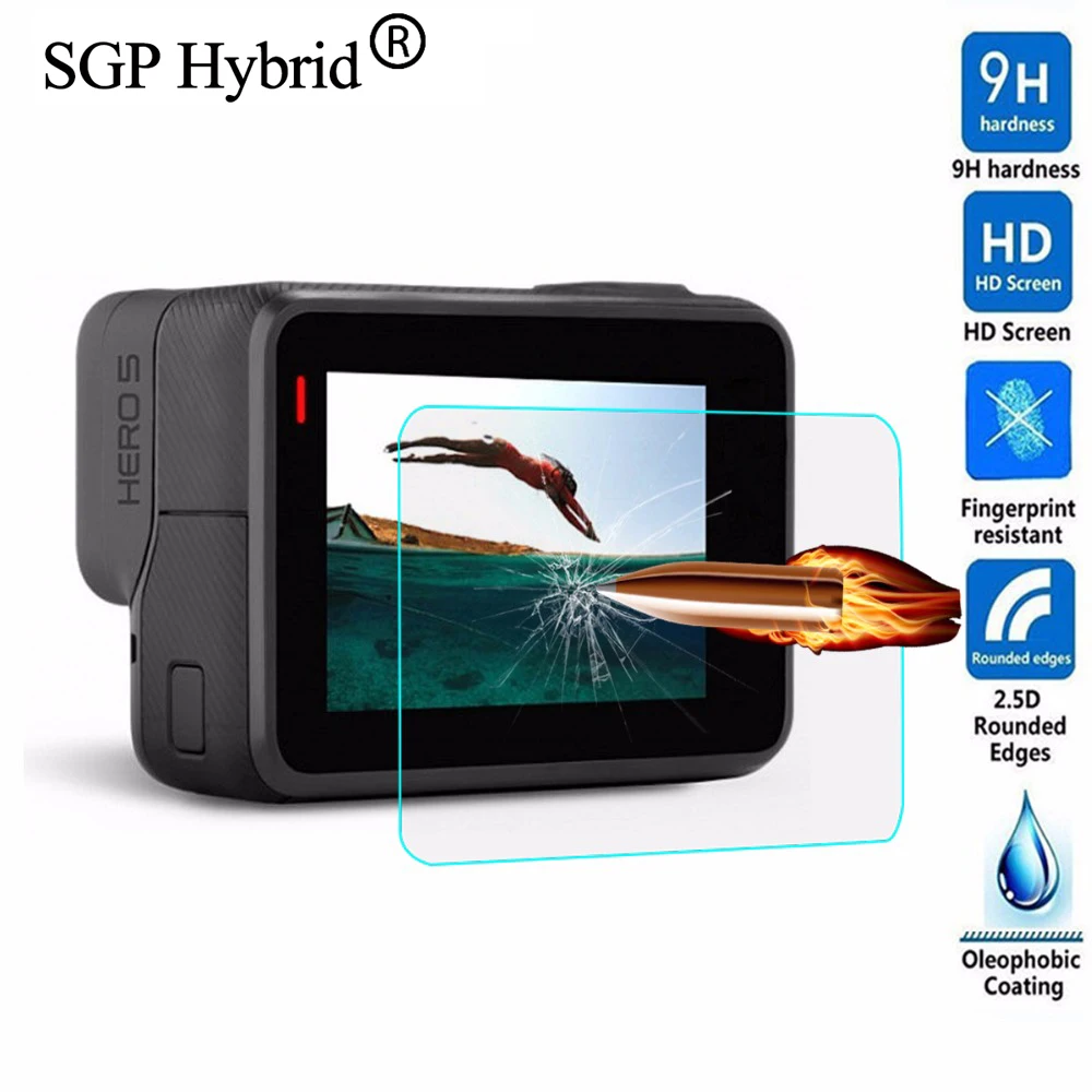 Tempered Glass For GoPro Hero5 Black LCD Display Screen