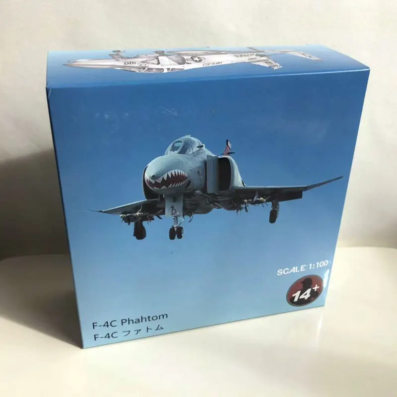 WLTK военная модель 1/100 масштаб F-4 Phantom II VF-84 Jolly Rogers Fighter литой металлический самолет модель игрушки для сбора/подарка