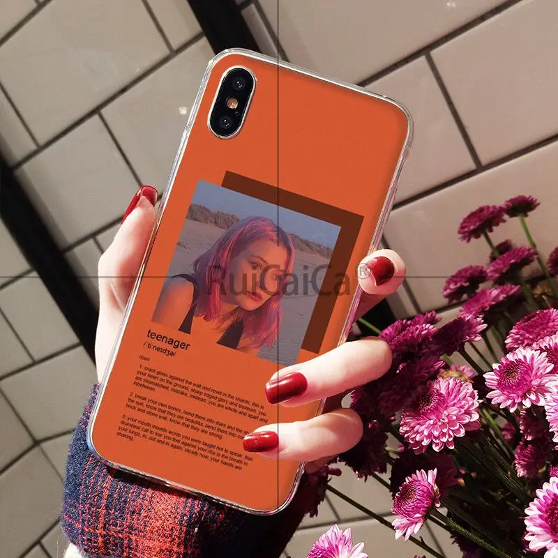 A2 Ruicaica розовый эстетический чехол для телефона из силикона и ТПУ для iPhone 6S 6plus 7plus 8 8Plus X Xs MAX 5 5S XR - Цвет: A2