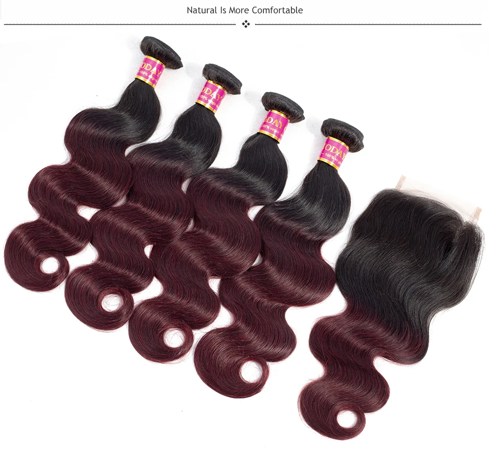 human hair bundles with closure