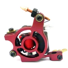 Tattoo Machine Aluminum Alloy 10 Wraps Coils Equipment Supply Liner Shader Gun Beauty Health Tools Free Shipping