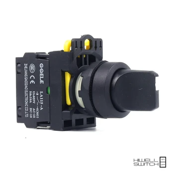 

5 PCS Push button switch Selector switch Short handle 2-Position Latching IP40