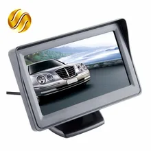 Автомобильный монитор 4," экран для камеры заднего вида TFT lcd дисплей HD цифровой цветной 4,3 дюймов PAL/NTSC