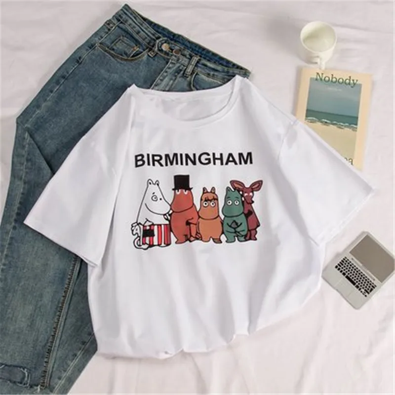 

Moomin Dumbo Spring and summer t-shirt Simple and cute tshirt