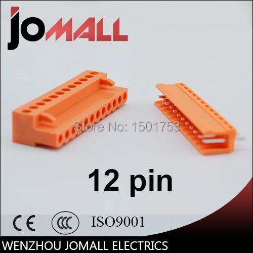 

5.08mm Pitch 8 pin 8 way green color Terminal Block Plug Connector