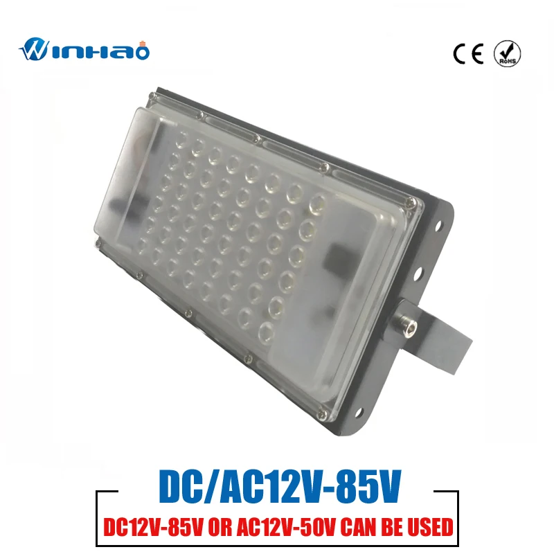 DC/AC12V 85V светодиодный прожектор водонепроницаемый IP65 поисковый светильник 50 Вт