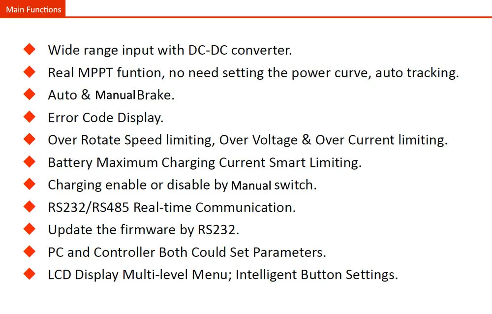 main functions