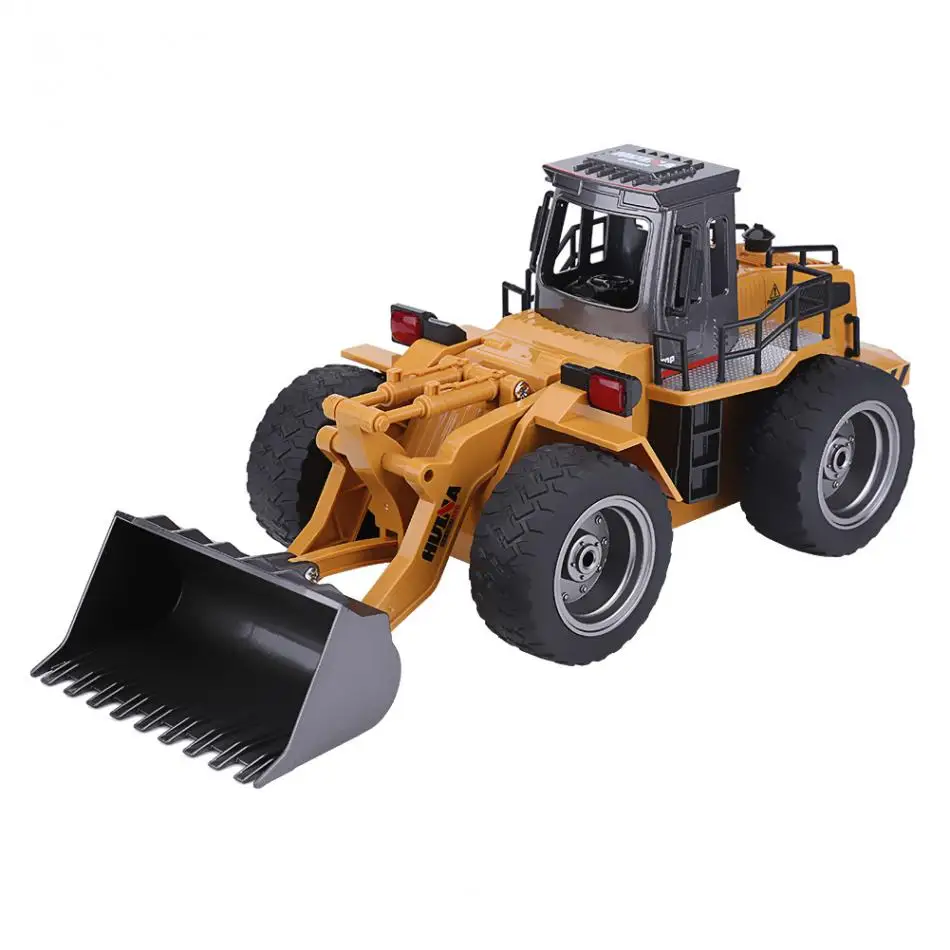 1520 1:16 6CH RC Excavator Digger Alloy Remote Control Toy Vehicle with USB Cable High Imitation Light RC Vehicle Boys' Toy