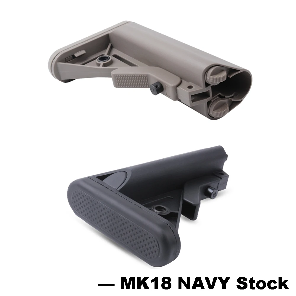 MK18 темно-синий нейлоновый шток для страйкбола воздушные пистолеты гелевые бластерные Охотничьи аксессуары Gen8 серия AR прикладочная винтовка Пейнтбол-черный и песочный