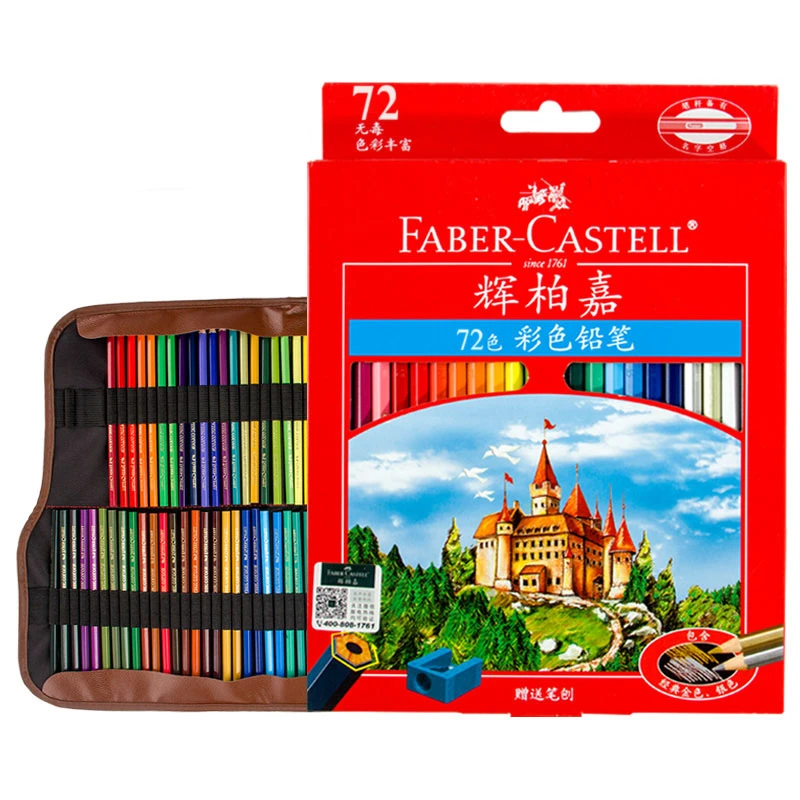 Download Faber Castell Professional Colored Pencils 72 Kit Sharpener Pencil Bag For Kids Adult Coloring Book Art School Supplies Gift Colored Pencils Aliexpress