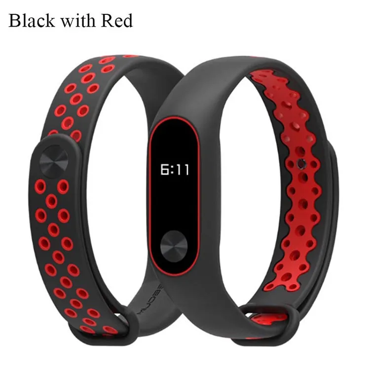 black with red