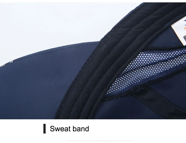 Summer Breathable Sport Hats for Men Mesh Baseball Cap Adjustable Hat Men Bone Snapback Hats Quick Drying Male Outdoor Cap Black