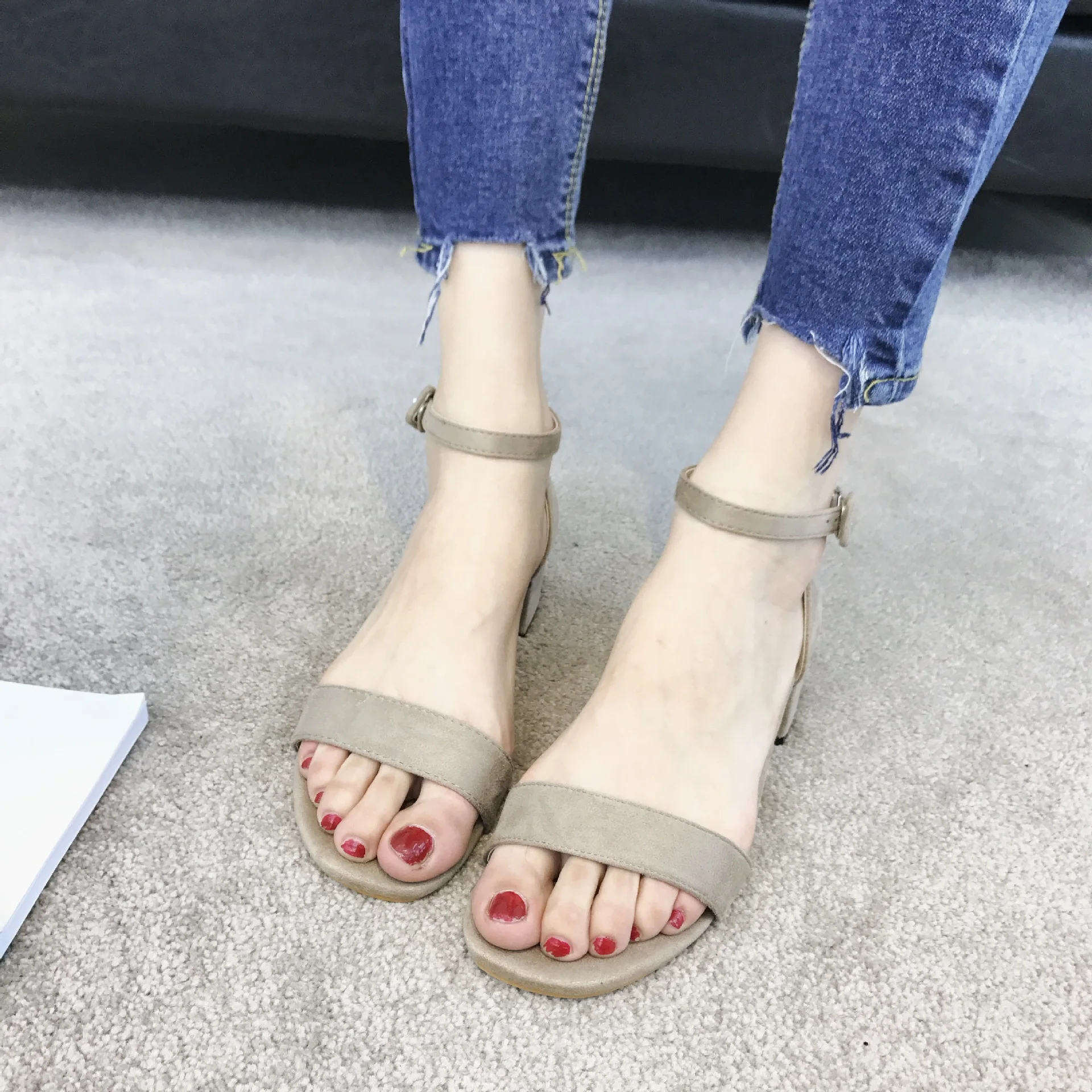 

4262G summer new thin and comfortable Roman women's shoes wholesale