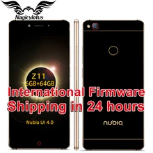 Original ZTE Nubia Z11 5.5″ Borderless 4GB/6GB RAM 128GB/64GB ROM Mobile Phone Snapdragon 820 Quad Core 16.0MP Fingerprint NFC
