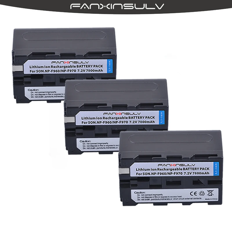 3 True capacity7800mAh NP-F970 аккумуляторов NP F970 F960 Батарея для sony HXR-NX3 dcrvx2100 hdrfx1 fx7 hd1000u hvrz1u pm092 mc2500