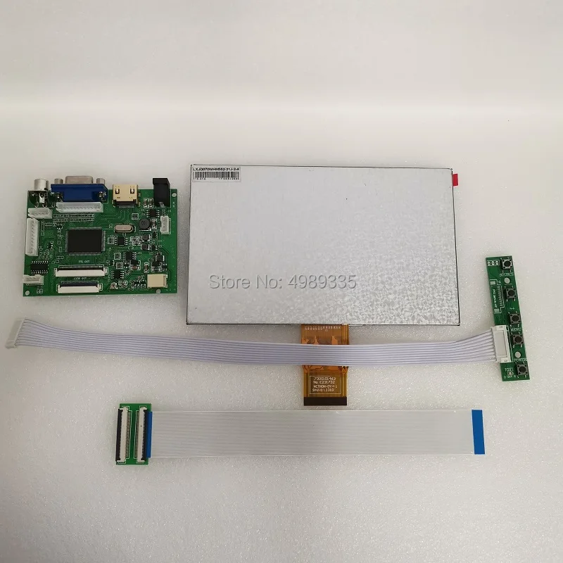 Комплект 7 дюймовых дисплейных панелей HDMI VGA AV1 av2TN экран 1024X600|Мониторы| |