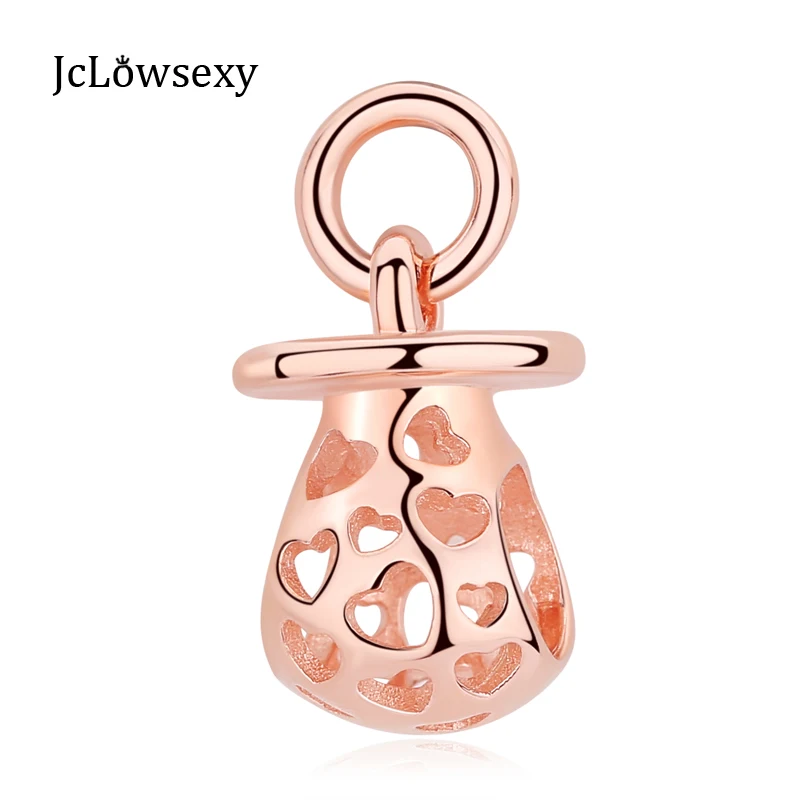 New Authentic Original 925 Sterling Silver Bead Rose Harmonious Hearts