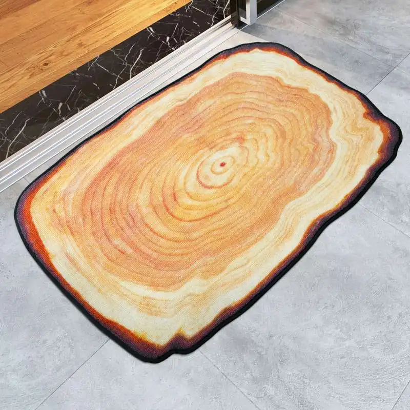 

1pcs Creative Tree Rings Non-slip Floor Door Mat Living Room Bedroom Home Rug Pad Doormat Floormat Area Carpet