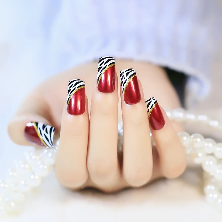 Acrylic Nails Tips with Designes for Promotional Acrylic