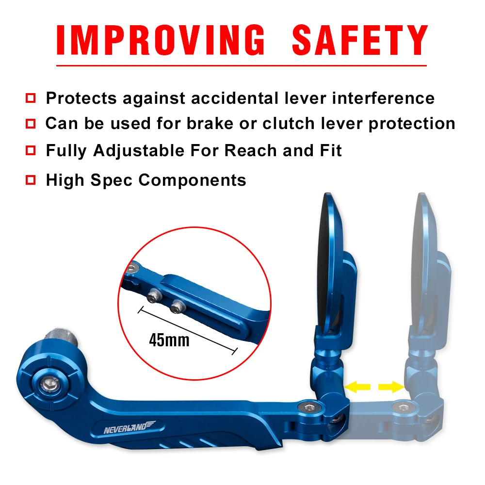 7/" мотоциклетные Регулируемые сцепные рычаги, защита, зеркало заднего вида для Kawasak Suzuki Yamaha D25