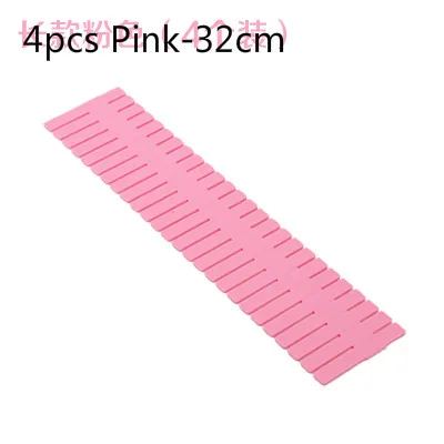 4pcs Pink-32cm 4 шт./лот, регулируемый ящик, органайзер, доска, коробки для хранения для дома, Декор, гардероб, короткие коробки для одежды, разделитель ZSP53121 - Цвет: 4pcs Pink-32cm
