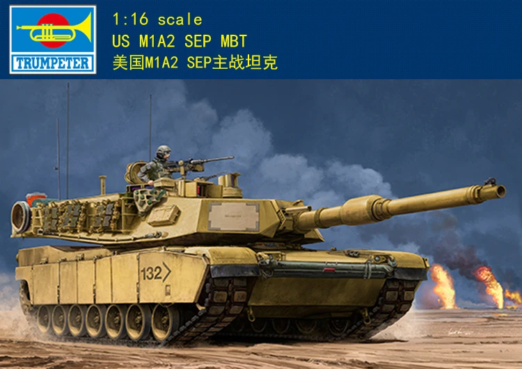 

Trumpeter 1/16 00927 US M1A2, модель танка MBT kit