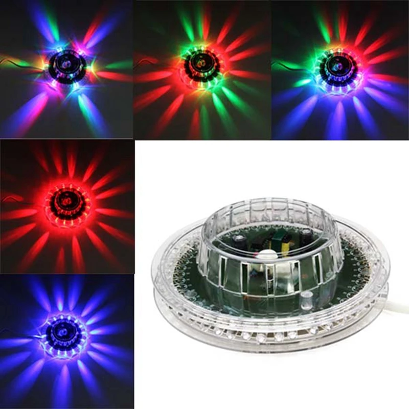 Портативный лазерный сценический светильник Jiguoor UFO 8 Вт rgb 48 светодиодов со