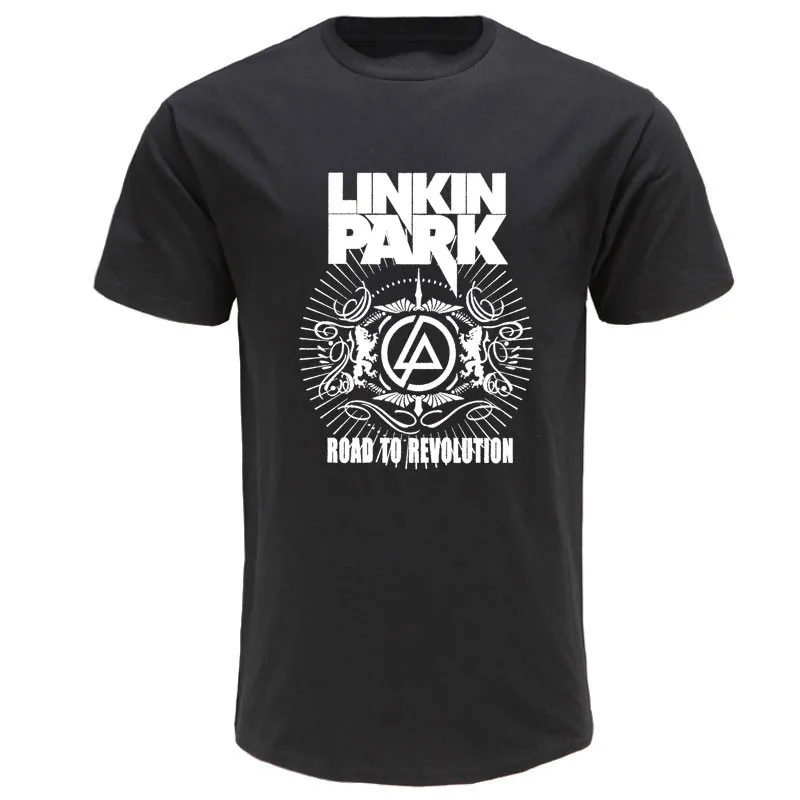 2019 летняя модная футболка с коротким рукавом Linkin park Мужская хлопковая принтом