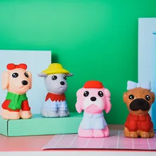 Сжимаемые игрушки мягкое мультяшное очаровательное маленькая собака мягкий ленивый медленно поднимающийся фрукты ароматизированные декомпрессионные подарки Детские игрушки L0703