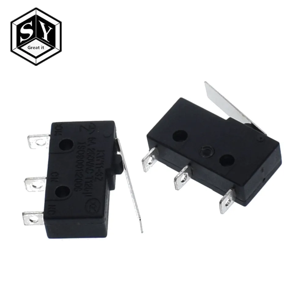 

10PCS Great IT Tact Switch on off KW11-3Z 5A 250V Microswitch 3PIN Buckle New