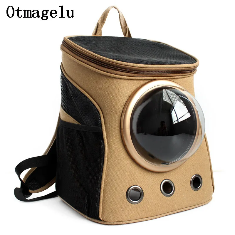 

High Quality Canvas Space Capsule Car Cat Backpack Bubble Window for Kitty Puppy Small Dog Carriers Crate Outdoor Travel Bags