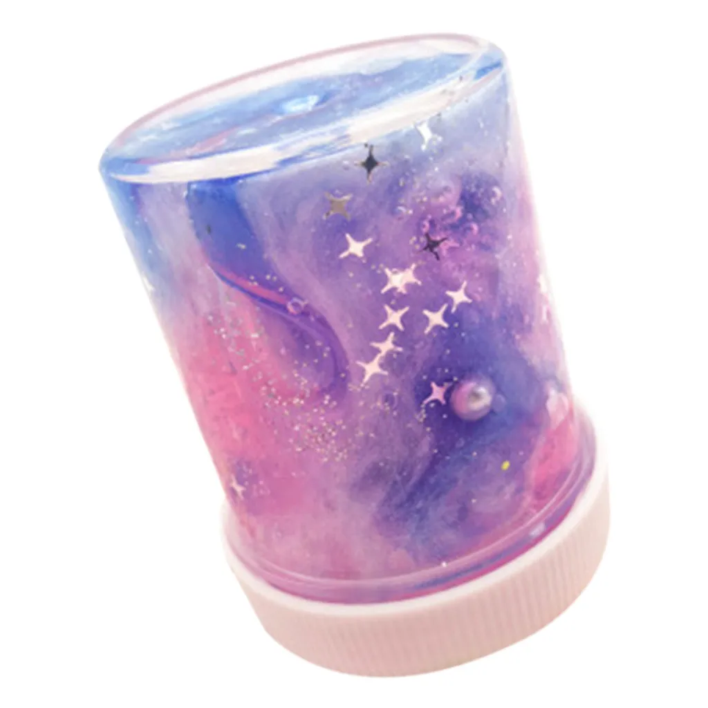 DIY ясно пушистый Slime глина игрушечная лампа мягкий звездное небо смешанные Цвет Slime антистресс мягкая глина для творчества, детские игрушки для детей, подарки для детей k319