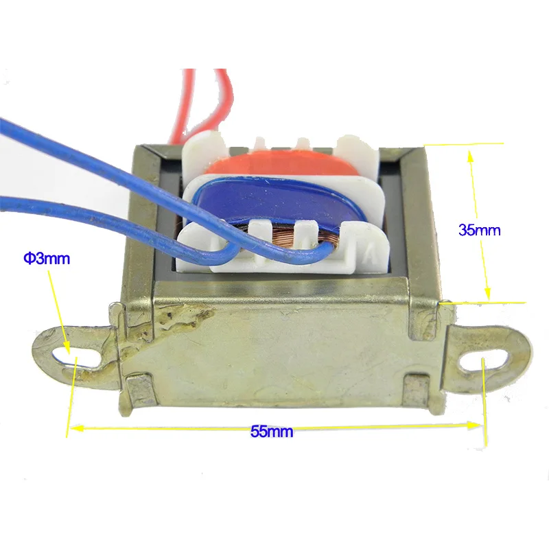 AC/AC трансформатор вход 220V Выход AC 12V силовой трансформатор для синхронного двигателя