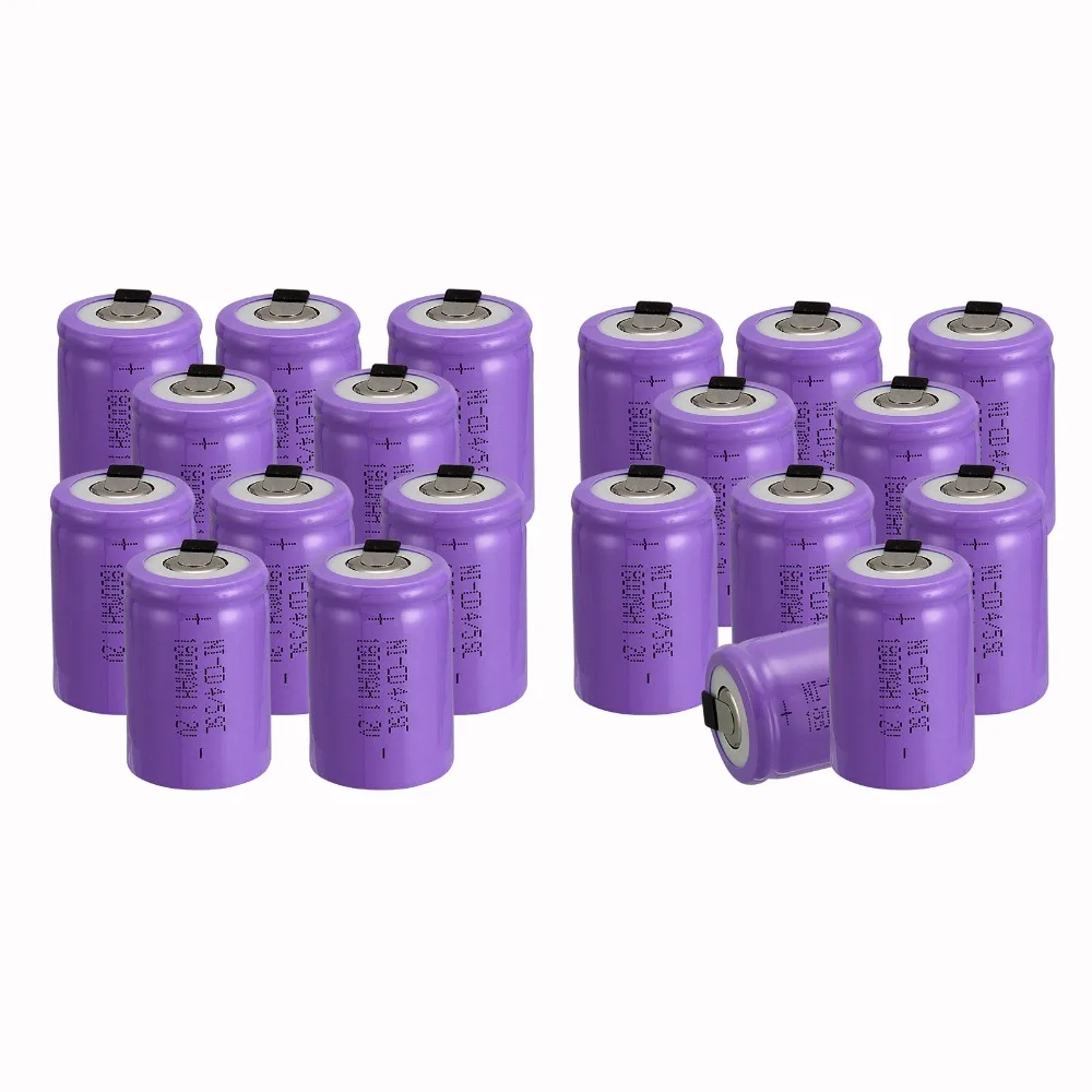 

Russian seller! Purple color 20 PCS 4/5 SubC 4/5 Sub C battery Rechargeable Battery Ni-Cd with Tab 1.2V 1800 mAh  3.3*2.2CM