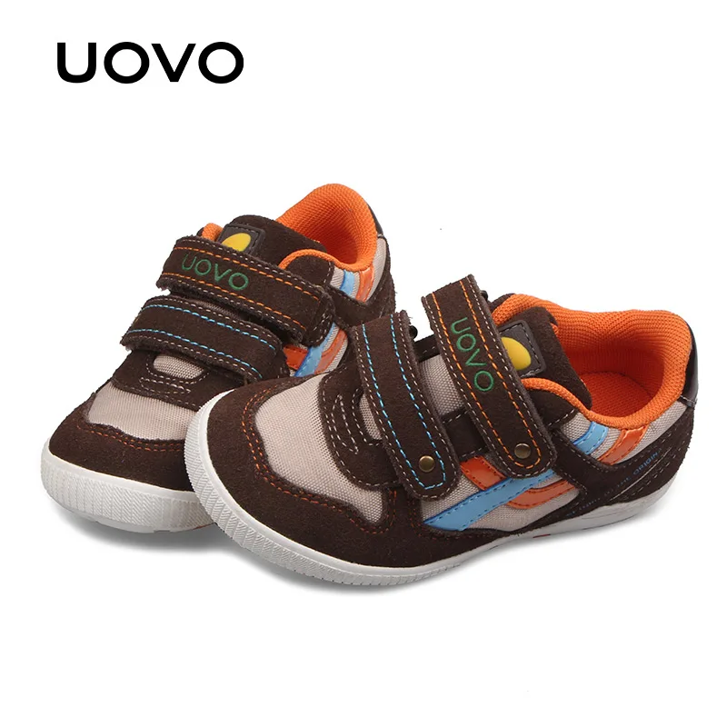 UOVO Autumn Infant Boy Shoes Fashion Flat Kids Casual Sneaker Breathable Hook And Loop Boys Running